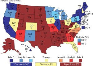 UVA's Larry Sabato's Map on Politico